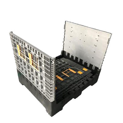 Heavy Duty 4 Way Entry HDPE Material Plastic Pallet Box for Auto Parts Transportation