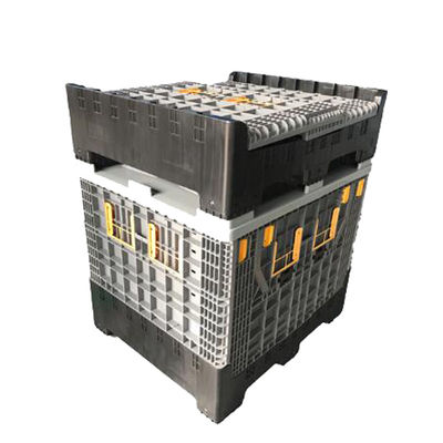 Heavy Duty 4 Way Entry HDPE Material Plastic Pallet Box for Auto Parts Transportation