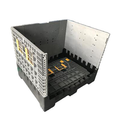 Heavy Duty 4 Way Entry HDPE Material Plastic Pallet Box for Auto Parts Transportation