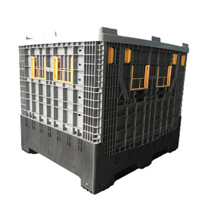 Heavy Duty 4 Way Entry HDPE Material Plastic Pallet Box for Auto Parts Transportation
