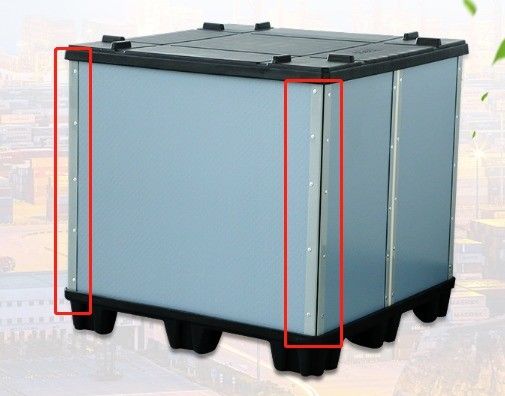 Collapsible Pallet Box for Car Parts Packaging Grey or Blue Colour Options Recyclable