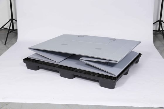 Collapsible Pallet Box for Car Parts Packaging Grey or Blue Colour Options Recyclable