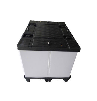Collapsible Automotive Battery Plastic Pallet Box for Stackable Storage and Transport