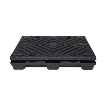 Collapsible Automotive Battery Plastic Pallet Box for Stackable Storage and Transport