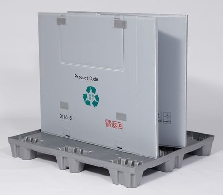 Dynamic Load 1500 kg Collapsible Plastic Coaming Board Crate for Automotive Industry