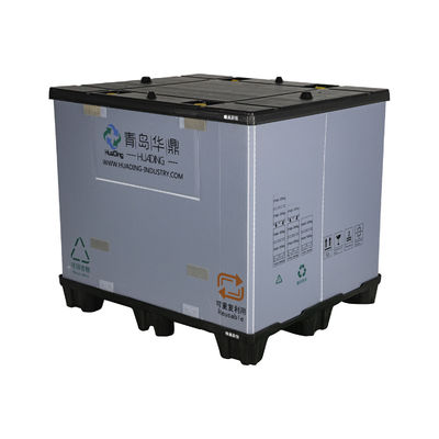 Automotive Parts Packaging Heavy Duty Foldable Coaming Box with Pallet and Custom Design