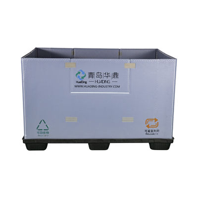Recyclable Corrugated Sleeves Foldable Plastic Pallet Container with Long Service Life