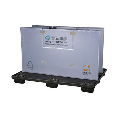 Recyclable Corrugated Sleeves Foldable Plastic Pallet Container with Long Service Life