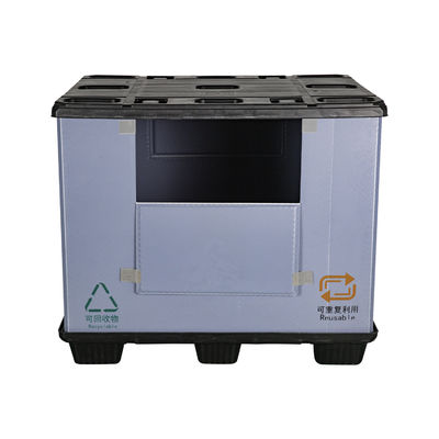 Auto Parts Plastic Pallet Box with 4T Static Load and 1.2T Dynamic Load 1200x1000mm