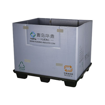 Auto Parts Plastic Pallet Box with 4T Static Load and 1.2T Dynamic Load 1200x1000mm