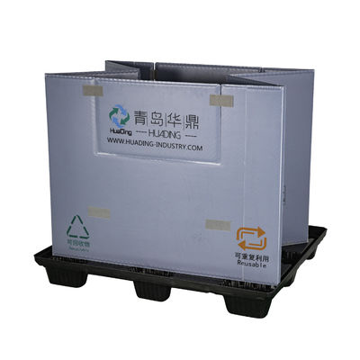 Auto Parts Plastic Pallet Box with 4T Static Load and 1.2T Dynamic Load 1200x1000mm