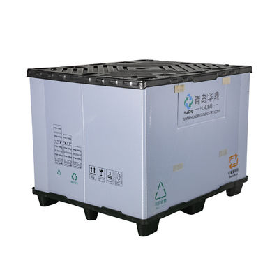 Custom Logo Auto Parts Honeycomb Pallet Box with Folded Height of 205mm and Discount