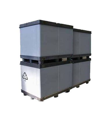 HDPE Material M Type Folding Customized Automotive Boxes Packaging Plastic Pallet Box