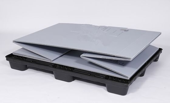 HDPE Material M Type Folding Customized Automotive Boxes Packaging Plastic Pallet Box