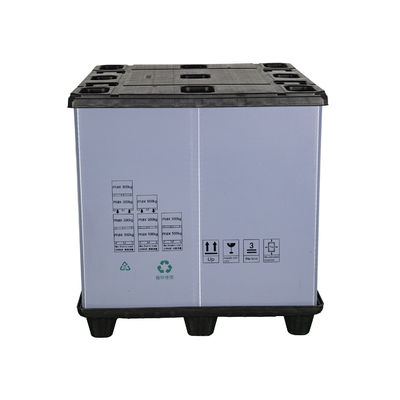 HUADING Vehicle Packaging Solid Pallet Box HDPE PP Material for Auto Parts Storage