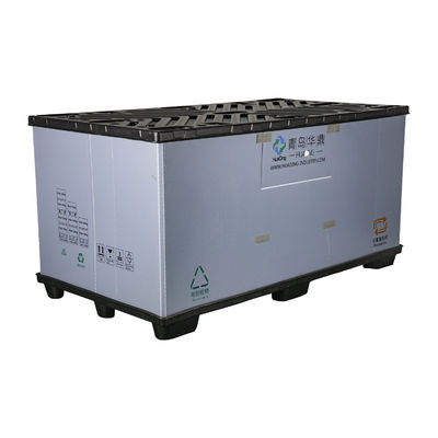 Large OEM Turnover Vehicle Packaging Heavy Duty Plastic Pallet Box with Logo Design