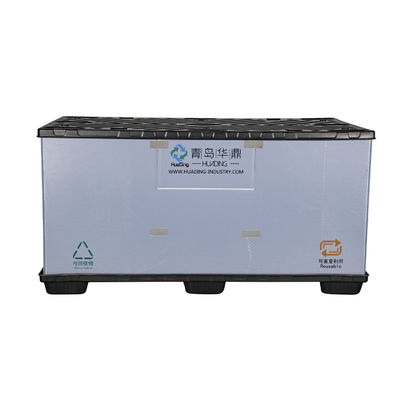 Large OEM Turnover Vehicle Packaging Heavy Duty Plastic Pallet Box with Logo Design