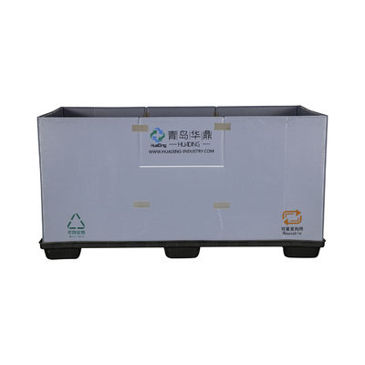 Large OEM Turnover Vehicle Packaging Heavy Duty Plastic Pallet Box with Logo Design