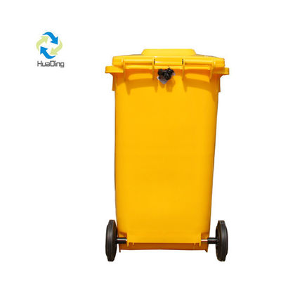 Outdoor Skip Bins 120L Plastic Trash Can with Rubber Wheel L570*W482*H950 All-Season