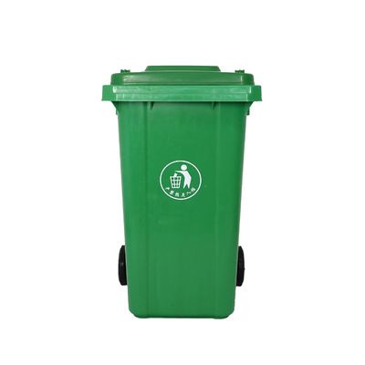 Outdoor Hospital Recycling Trash Can with Wheels in Blue Color 240L Capacity