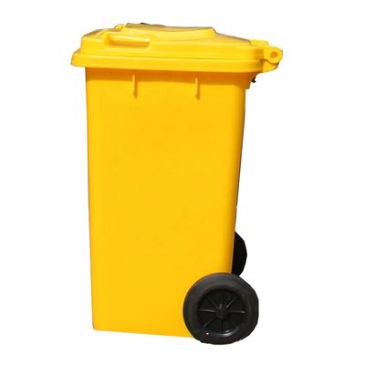 Outdoor Hospital Recycling Trash Can with Wheels in Blue Color 240L Capacity