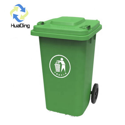 Racking HUADING Recycling Plastic Garbage Waste Bin Dustbin with 2 Wheels