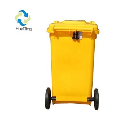 Racking HUADING Recycling Plastic Garbage Waste Bin Dustbin with 2 Wheels