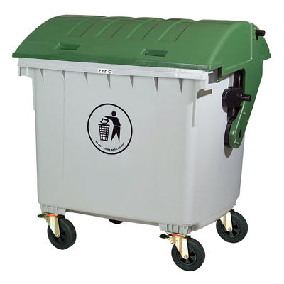 1100L Outdoor Plastic Recycling Waste Bins for Sustainable Garbage Management System