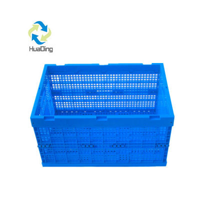 Gray Mesh Plastic Folding Crate The Perfect Solution for Industrial Storage and Transport