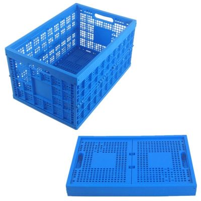 Gray Mesh Plastic Folding Crate The Perfect Solution for Industrial Storage and Transport