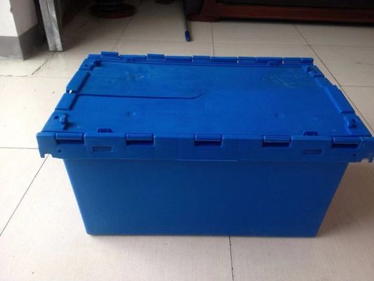 Transparent Foldable Plastic Crates 600*400*360mm Solid Box Style for Stackable Storage