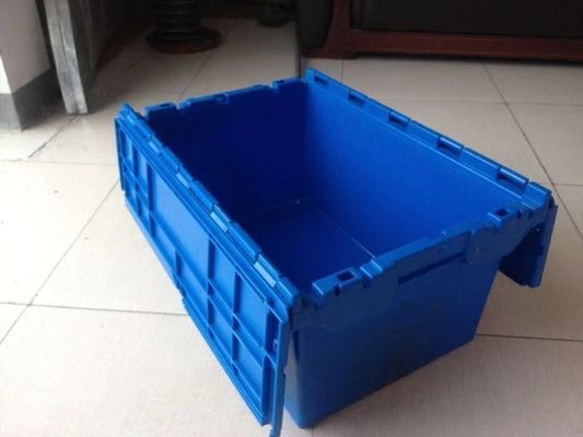 Transparent Foldable Plastic Crates 600*400*360mm Solid Box Style for Stackable Storage
