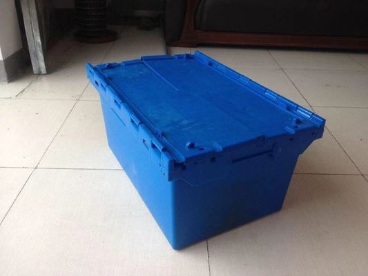 Transparent Foldable Plastic Crates 600*400*360mm Solid Box Style for Stackable Storage