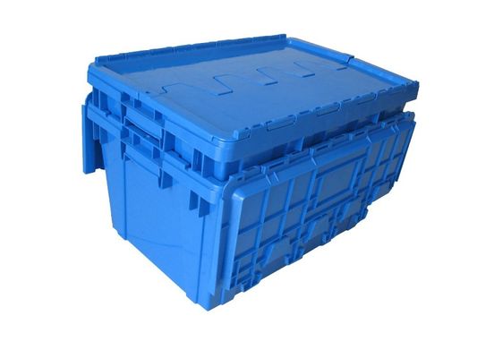 Auto Parts Storage Made Simple Plastic Nested and Stacked Hinged Container with Lid