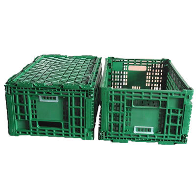 Collapsible Mesh Style Plastic Crates 0.82kg for Convenient Storage and Transport