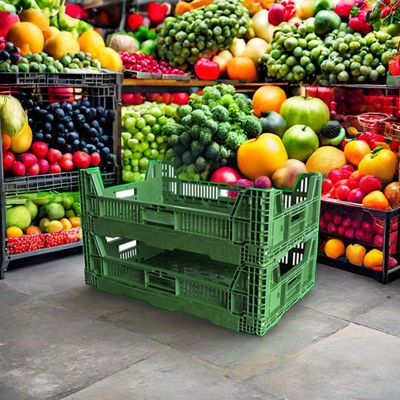 Mesh Design Foldable PP Basket for Recyclable and 100% Recyclable Eco-Friendly Crate