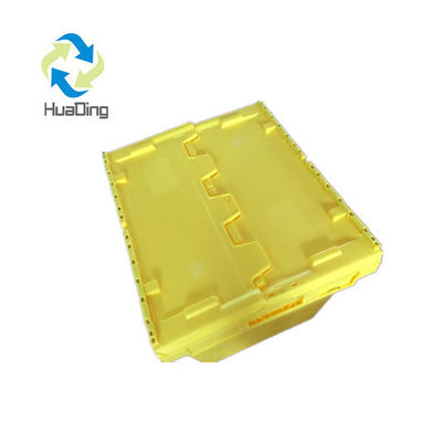 Attached Lid Storage Container for Plastic Tote Custom Order Big Blue Shipping Box