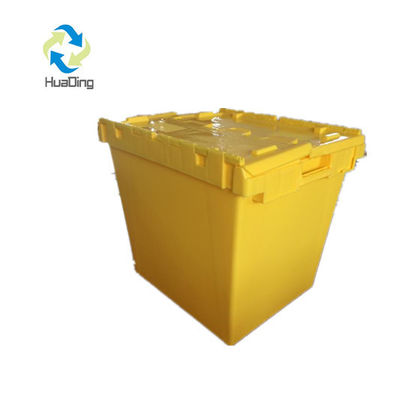 Attached Lid Storage Container for Plastic Tote Custom Order Big Blue Shipping Box