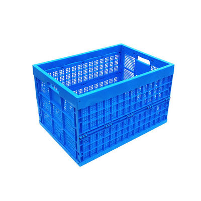 Collapsible Plastic Crates for Fruit Insertable Solid Nesting Turnover Moving Box