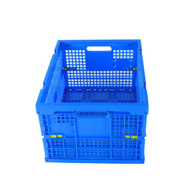 Collapsible Plastic Crates for Fruit Insertable Solid Nesting Turnover Moving Box