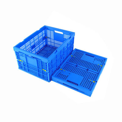 Collapsible Plastic Crates for Fruit Insertable Solid Nesting Turnover Moving Box