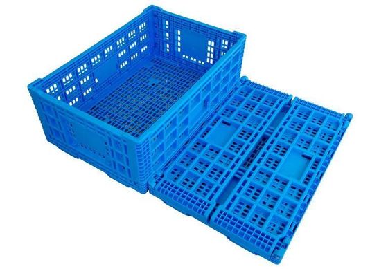 Recyclable HUADING Folding Plastic Crates for Vegetables and Fruits Produce Customized