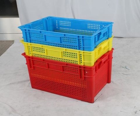 Recyclable HUADING Folding Plastic Crates for Vegetables and Fruits Produce Customized