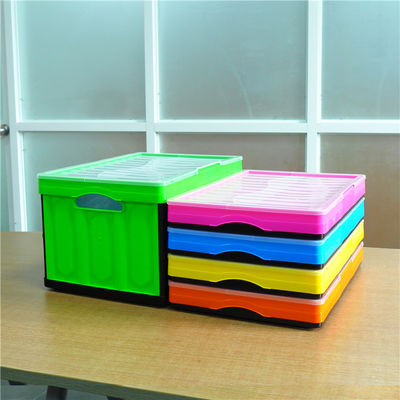 Collapsible Home Storage Container Box with Door Lock and Easy Assembly 530*360*300 mm