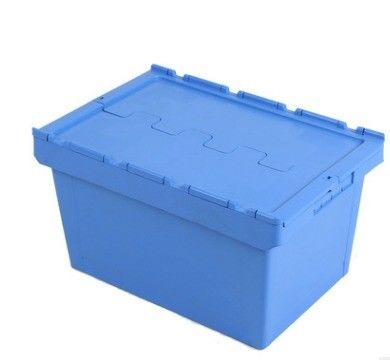 Chemical Warehouse Heavy Duty Moving Boxes with Attached Lid Industrial Containers