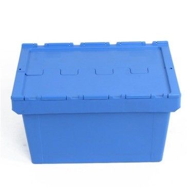 Chemical Warehouse Heavy Duty Moving Boxes with Attached Lid Industrial Containers