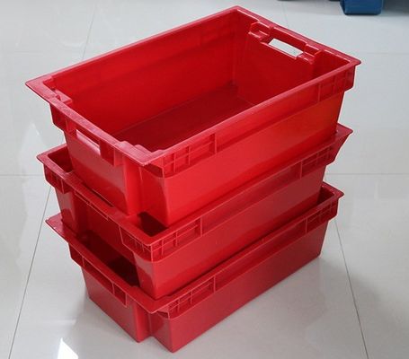 Food Grade Stacked and Nested Meat Injection Container Box with Conditioning Function