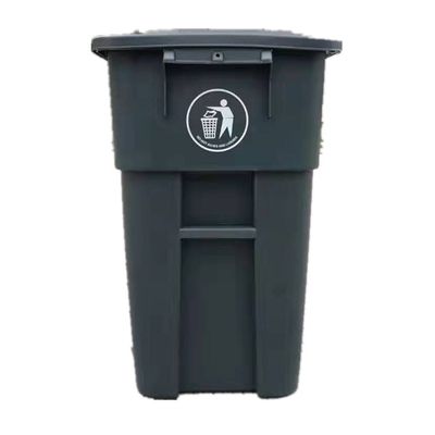 Outdoor Plastic Garbage Waste Bin Bulk Round Sustainable 200 Liter Wheely Bin Rolling Cover Type