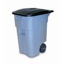 Outdoor Plastic Garbage Waste Bin Bulk Round Sustainable 200 Liter Wheely Bin Rolling Cover Type