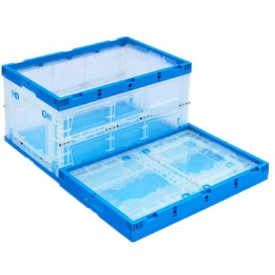 Modern Injection Folding Transparent Plastic Tools Storage Boxes Bins 600*400*320mm